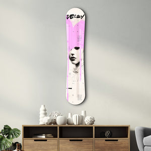 Pink Graffiti Portrait | Snowboard Cam Duvar Tablosu