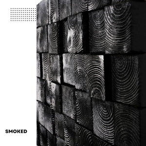 Smoked Black Wall Sculpture | Premium Wood Handmade Wall Sculpture - Artdesigna