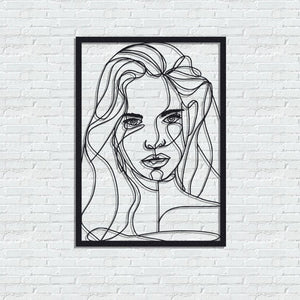 ・"Beautiful Face"・Premium Metal Wall Art - Limited Edition - ArtDesigna Glass Printing Wall Art