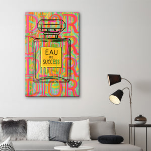 Eau de Success - Pop Luxe Cam Duvar Tablosu