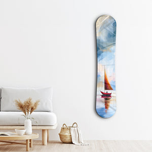 Minimal Sailboat | Snowboard Cam Duvar Tablosu