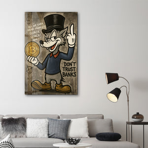 Kripto Kedisi: Bankalara Miyav! - Crypto Rebel Cam Duvar Tablosu