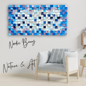 ・"Nordic Berry"・Premium Wood Handmade Wall Sculpture - Limited Edition - ArtDesigna Glass Printing Wall Art