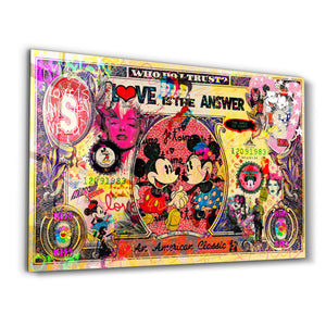 Bay Pablo Costa'nın Aşk Cevaptır adlı eseri – Cam Duvar Tablosu