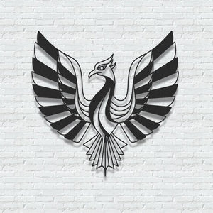 ・"Phoenix"・Premium Metal Wall Art - Limited Edition - ArtDesigna Glass Printing Wall Art