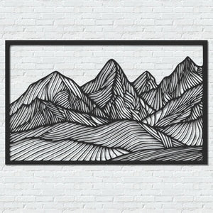 ・"Huge Mountains"・Premium Metal Wall Art - Limited Edition - ArtDesigna Glass Printing Wall Art