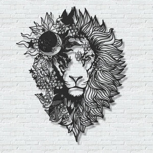 ・"Astro Lion"・Premium Metal Wall Art - Limited Edition - ArtDesigna Glass Printing Wall Art