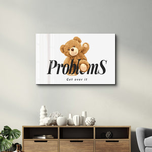 No Problem Bear – Cam Duvar Tablosu