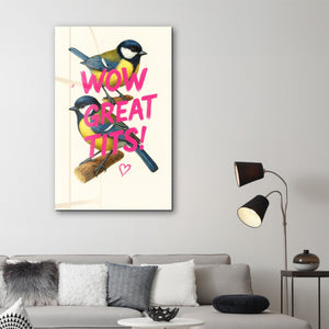 Wow Great Tits! - Cheeky Bird Cam Duvar Tablosu