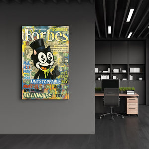 Daha Fazla Para Kazan - Milyarder Hırsı Cam Duvar Tablosu