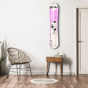 Pink Graffiti Portrait | Snowboard Cam Duvar Tablosu