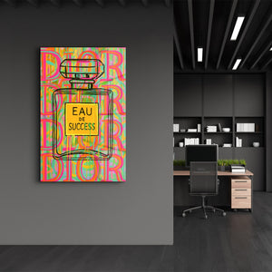 Eau de Success - Pop Luxe Cam Duvar Tablosu