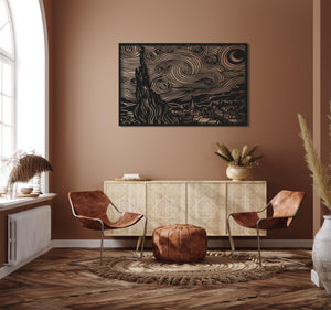 ・"Van Gogh The Starry Night"・Premium Metal Wall Art - Limited Edition - ArtDesigna Glass Printing Wall Art