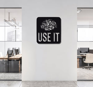 ・"Use It"・Premium Metal Wall Art - Limited Edition - ArtDesigna Glass Printing Wall Art