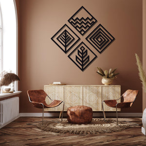 ・"Four Elements"・Premium Metal Wall Art - Limited Edition - ArtDesigna Glass Printing Wall Art