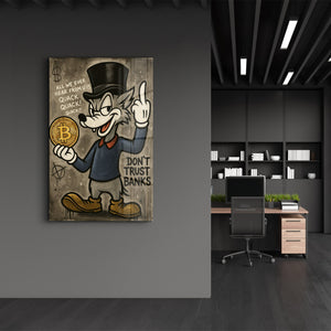 Kripto Kedisi: Bankalara Miyav! - Crypto Rebel Cam Duvar Tablosu