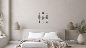 ・"Arrows and Flowers"・Premium Metal Wall Art - Limited Edition - ArtDesigna Glass Printing Wall Art