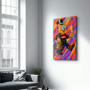 Zengin Kedi Enerjisi - Hype Luxe Cam Duvar Tablosu