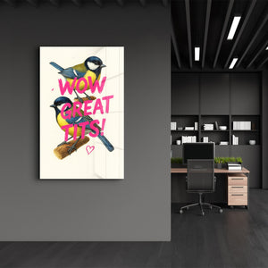 Wow Great Tits! - Cheeky Bird Cam Duvar Tablosu