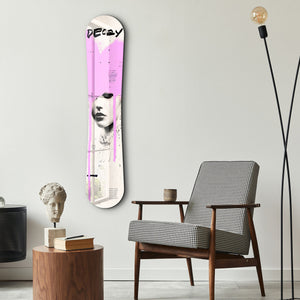 Pink Graffiti Portrait | Snowboard Cam Duvar Tablosu
