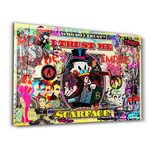 Bay Pablo Costa'nın Bana Güveniyorum adlı eseri – Cam Duvar Tablosu