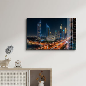 Dubai Skyline | Cam Duvar Tablosu