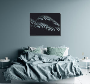 ・"Body Lines X"・Premium Metal Wall Art - Limited Edition - ArtDesigna Glass Printing Wall Art
