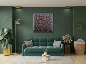 ・"Chocolate Diamond Wall Sculpture"・Premium Wood Handmade Wall Sculpture - Limited Edition - ArtDesigna Glass Printing Wall Art