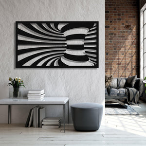 ・"Spiral R"・Premium Metal Wall Art - Limited Edition - ArtDesigna Glass Printing Wall Art