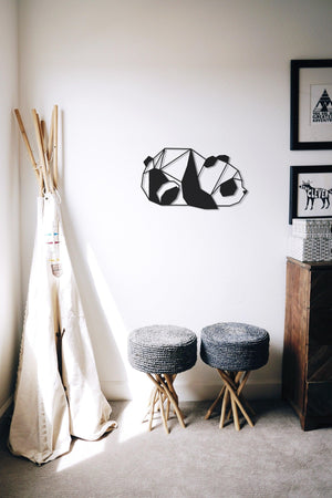 ・"Cute Panda"・Premium Metal Wall Art - Limited Edition - ArtDesigna Glass Printing Wall Art