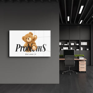 No Problem Bear – Cam Duvar Tablosu
