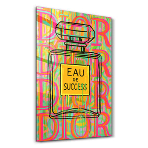 Eau de Success - Pop Luxe Cam Duvar Tablosu