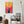 Colorful glass wall art titled 