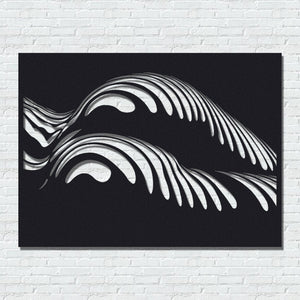 ・"Body Lines X"・Premium Metal Wall Art - Limited Edition - ArtDesigna Glass Printing Wall Art