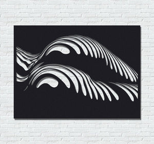 ・"Body Lines X"・Premium Metal Wall Art - Limited Edition - ArtDesigna Glass Printing Wall Art