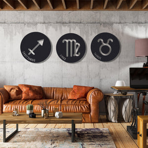 ・"Zodiac Symbols"・Premium Metal Wall Art - Limited Edition - ArtDesigna Glass Printing Wall Art