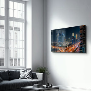 Dubai Skyline | Cam Duvar Tablosu