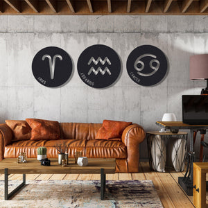 ・"Zodiac Symbols"・Premium Metal Wall Art - Limited Edition - ArtDesigna Glass Printing Wall Art