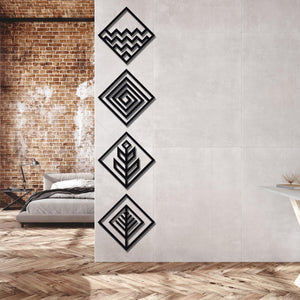・"Four Elements"・Premium Metal Wall Art - Limited Edition - ArtDesigna Glass Printing Wall Art