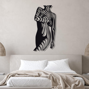 ・"Woman Body Lines"・Premium Metal Wall Art - Limited Edition - ArtDesigna Glass Printing Wall Art
