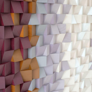 ・"Lavender Garden"・Premium Wood Handmade Wall Sculpture - Limited Edition - ArtDesigna Glass Printing Wall Art