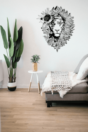 ・"Astro Lion"・Premium Metal Wall Art - Limited Edition - ArtDesigna Glass Printing Wall Art