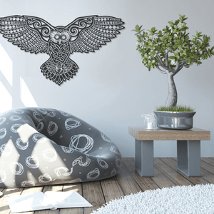 ・"Mystic Owl"・Premium Metal Wall Art - Limited Edition - ArtDesigna Glass Printing Wall Art