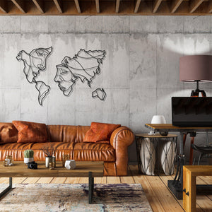 ・"Faces"・Premium Metal Wall Art - Limited Edition - ArtDesigna Glass Printing Wall Art