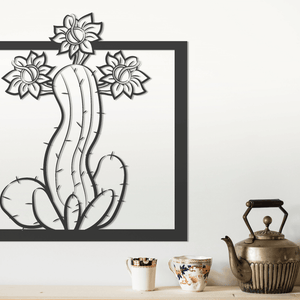 ・"Cactus"・Premium Metal Wall Art - Limited Edition - ArtDesigna Glass Printing Wall Art
