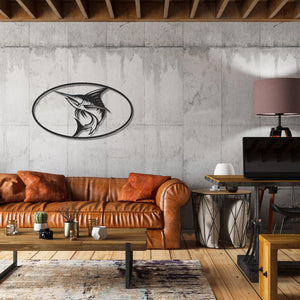 ・"Swordfish"・Premium Metal Wall Art - Limited Edition - ArtDesigna Glass Printing Wall Art