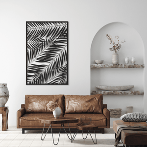 ・"Palm Leafs"・Premium Metal Wall Art - Limited Edition - ArtDesigna Glass Printing Wall Art