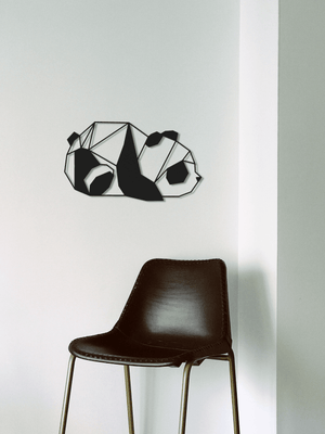 ・"Cute Panda"・Premium Metal Wall Art - Limited Edition - ArtDesigna Glass Printing Wall Art