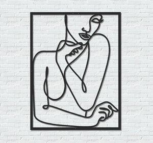 ・"Body Lines v2"・Premium Metal Wall Art - Limited Edition - ArtDesigna Glass Printing Wall Art
