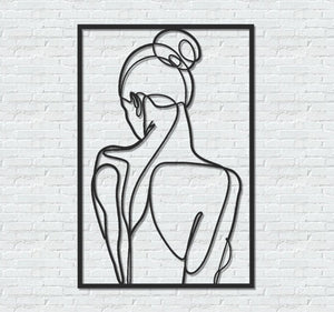 ・"Body Lines v1"・Premium Metal Wall Art - Limited Edition - ArtDesigna Glass Printing Wall Art